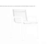 Batyline® garden chair with armrests, stackable Filotion