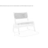 Iroko armchair with integrated cushion Zoutkamp