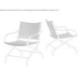 Garden armchair made of polypropylene Kowala