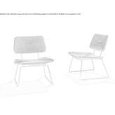 Armchair made of polypropylene, based on a sleigh Surnadal