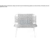 Garden armchair made of stainless steel Nombela