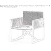 Folding garden chair with armrests Saara