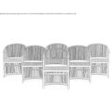 Easy to weave armchair made of synthetic fibers Legnano