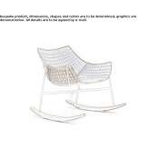 Garden steel rocking chair Paraiso
