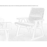 Garden armchair with armrests Achtrup