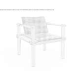 Fabric armchair with armrests Robella