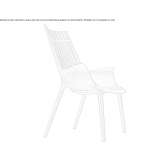 Garden armchair with high backrest Cemilbey