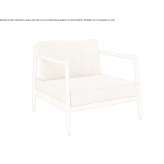 Teak garden armchair with armrests Radovis