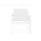 Garden armchair made of polypropylene with armrests Rimbey