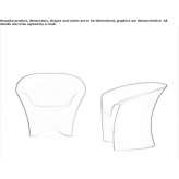 Polyethylene armchair with armrests Guitiriz