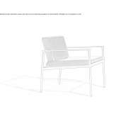 Garden armchair with armrests Hotamis