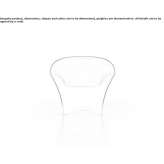 Polyethylene armchair with light and armrests Guitiriz