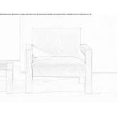 Garden armchair with armrests Gundaroo