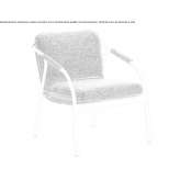 Garden armchair with armrests Kuce