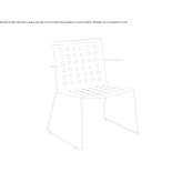 Fotel aluminiowy na bazie sań Assai