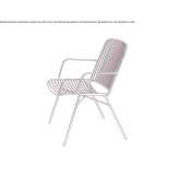 Steel armchair with armrests Raheny