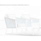 Garden armchair with armrests Seliatyn