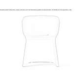 Garden armchair made of polyethylene with armrests Lucrezia