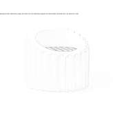 Polyurethane armchair Sassari