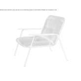 Fabric armchair with armrests Endenich