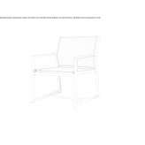 Garden armchair made of aluminum and mesh fabric Elstow