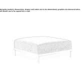 Fabric pouffe Capena