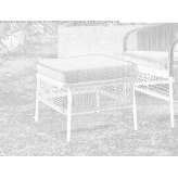 Rectangular garden pouffe made of synthetic fiber Izvin