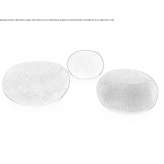 Round canvas garden pouffe with a removable cover Opichen