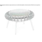 Garden pouffe made of synthetic fiber Rubigen