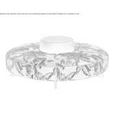 Round garden pouffe made of fabric Chelsea