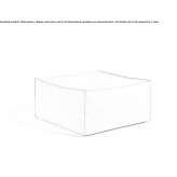 Square garden pouffe made of fabric Comeana