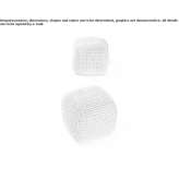Square linen garden pouf Arthes