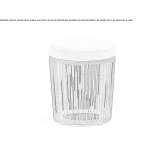 Round garden pouffe made of powder-coated aluminum Legnano