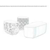 Fabric garden pouffe Domessin