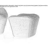 Garden pouffe made of polyethylene Boreham