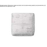Square garden pouffe made of fabric Ecommoy