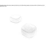 Square garden pouffe for storage Guanay