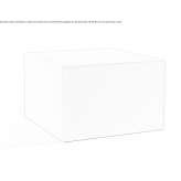 Square QM Foam pouffe Beaupre