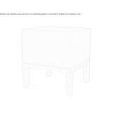 Square QM Foam pouffe Beaupre