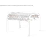 Rectangular garden footstool made of polyethylene fiber Coracora
