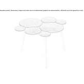 Fabric garden footstool Panino