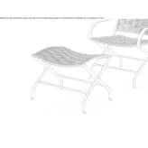 Rectangular garden footstool Kowala