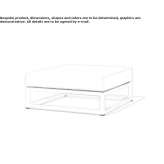 Rectangular garden pouf Levice
