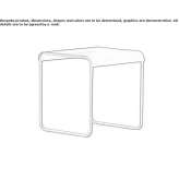 Rectangular aluminum garden footstool Gorodets