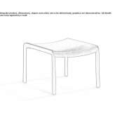 Aluminum garden pouf Sceaux