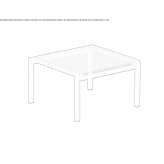 Batyline® square garden footstool Laptevo