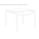 Rectangular garden footstool made of fabric Budoia