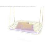 2-seater hanging garden chair made of synthetic fiber Alcaraz