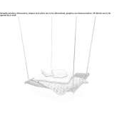 Bamboo hanging garden chair Balcik