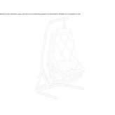 Aluminum hanging 1-seater garden chair Angern